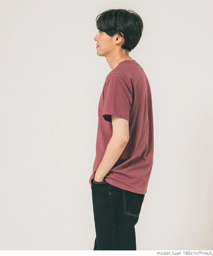 セール★990円→550円 Tシャツ メンズ コットン Uネック レギュラーフィット ミディアム丈 無地 シンプル ベーシック 半袖 綿100 メール便可 23ss coca コカ - Image 10
