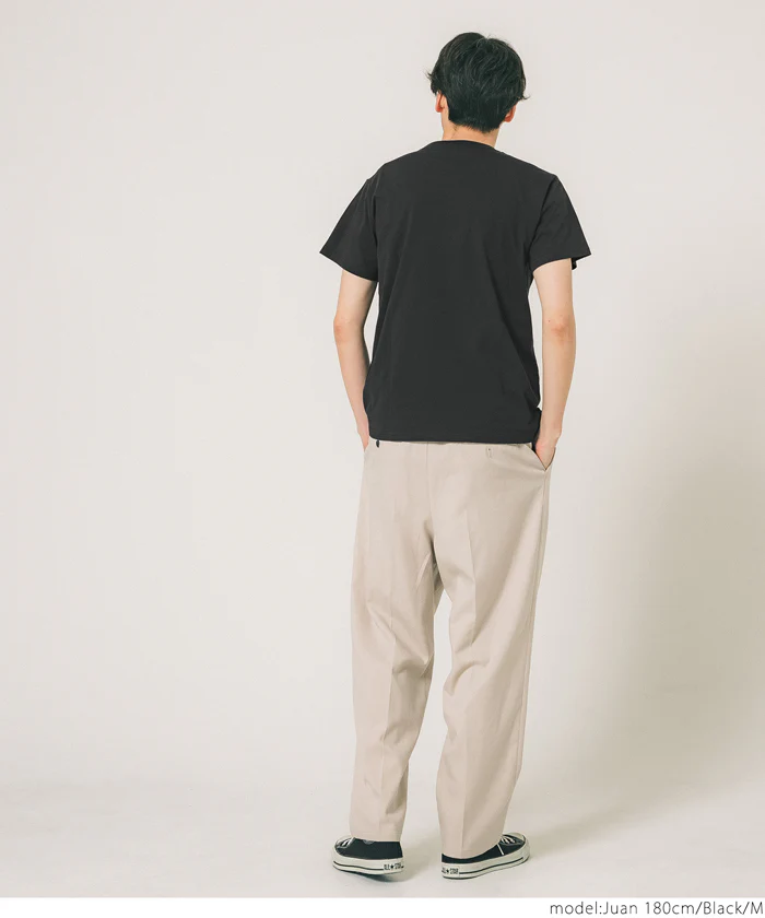 セール★990円→550円 Tシャツ メンズ コットン Uネック レギュラーフィット ミディアム丈 無地 シンプル ベーシック 半袖 綿100 メール便可 23ss coca コカ - Image 12
