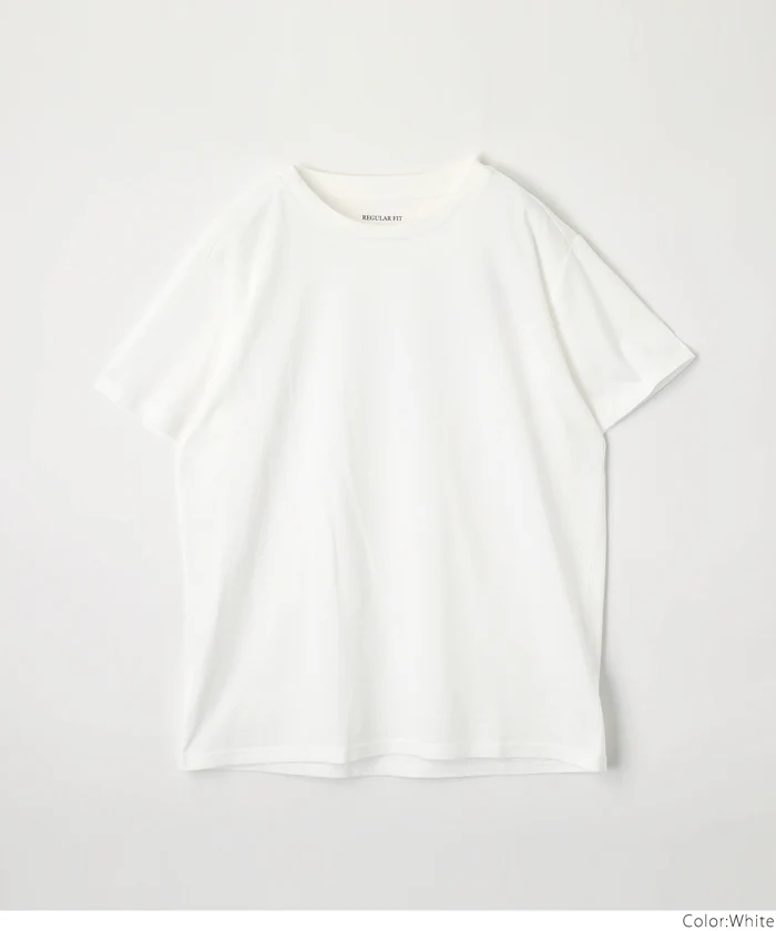 セール★990円→550円 Tシャツ メンズ コットン Uネック レギュラーフィット ミディアム丈 無地 シンプル ベーシック 半袖 綿100 メール便可 23ss coca コカ - Image 14