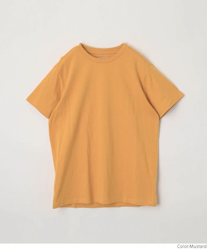 セール★990円→550円 Tシャツ メンズ コットン Uネック レギュラーフィット ミディアム丈 無地 シンプル ベーシック 半袖 綿100 メール便可 23ss coca コカ - Image 16