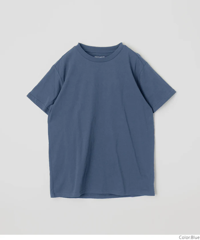 セール★990円→550円 Tシャツ メンズ コットン Uネック レギュラーフィット ミディアム丈 無地 シンプル ベーシック 半袖 綿100 メール便可 23ss coca コカ - Image 17