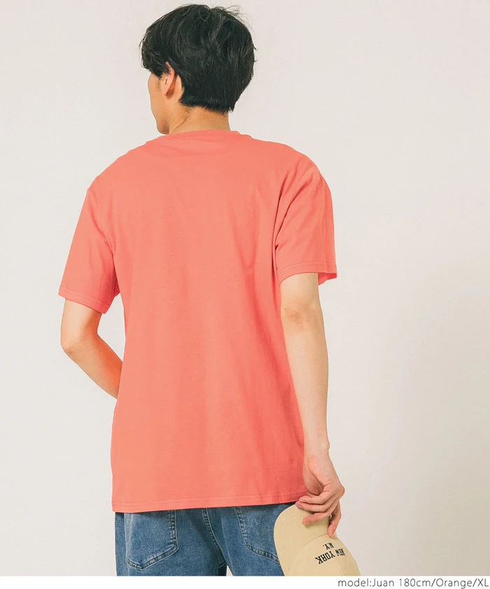 セール★990円→550円 Tシャツ メンズ コットン Uネック レギュラーフィット ミディアム丈 無地 シンプル ベーシック 半袖 綿100 メール便可 23ss coca コカ - Image 7