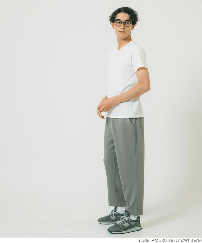 セール★990円→550円 Tシャツ メンズ コットン Vネック レギュラーフィット ミディアム丈 無地 シンプル ベーシック 半袖 綿100 メール便可 23ss coca コカ - Image 6