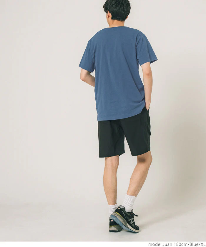 セール★990円→550円 Tシャツ メンズ コットン Vネック レギュラーフィット ミディアム丈 無地 シンプル ベーシック 半袖 綿100 メール便可 23ss coca コカ - Image 9