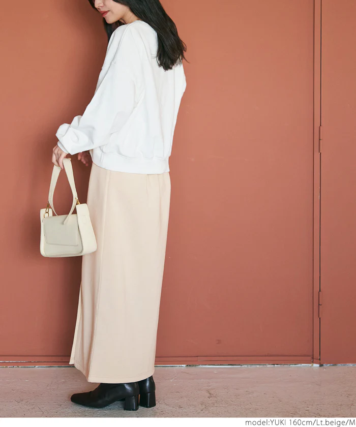 セール★1690円→550円 ソフトスウェットフロントスリットスカート レディース メール便不可 - Image 6