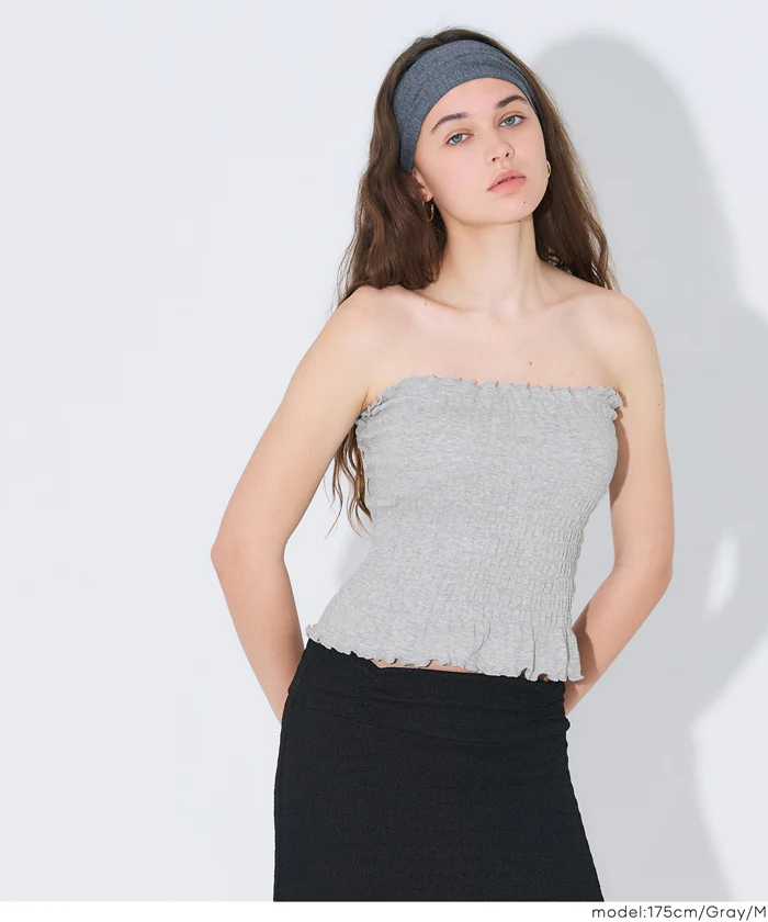 GW限定セール★ OUT BRA カップ付きシャーリングキャミ レディース メール便不可 - Image 11