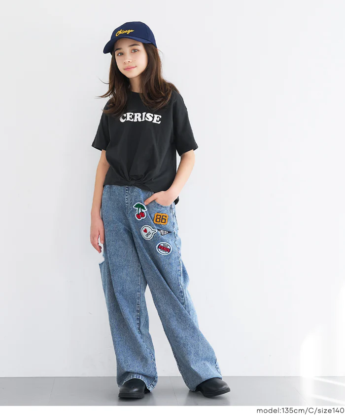 GW限定セール★ 裾リボン結びTシャツ キッズ メール便可 - Image 10