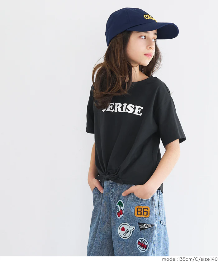 GW限定セール★ 裾リボン結びTシャツ キッズ メール便可 - Image 11