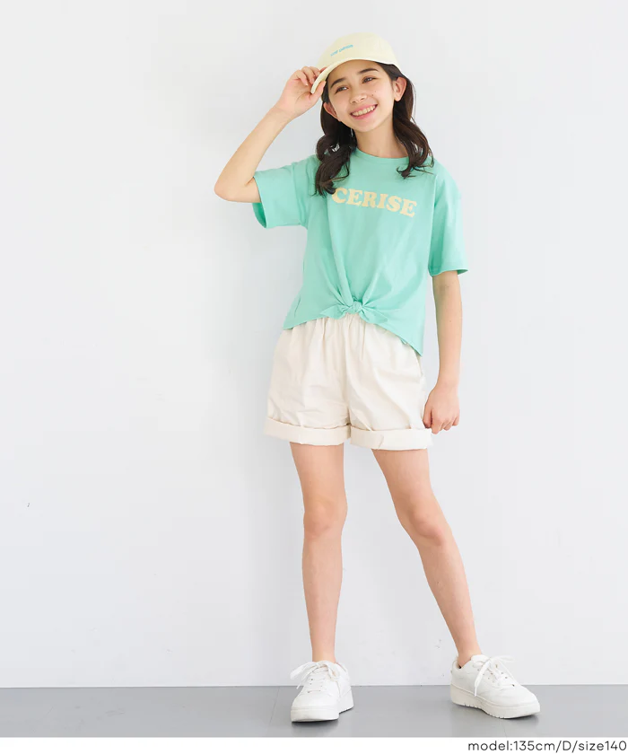 GW限定セール★ 裾リボン結びTシャツ キッズ メール便可 - Image 16
