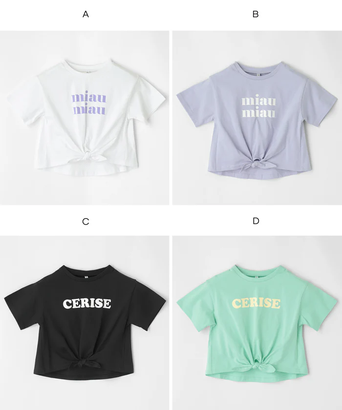 GW限定セール★ 裾リボン結びTシャツ キッズ メール便可 - Image 19