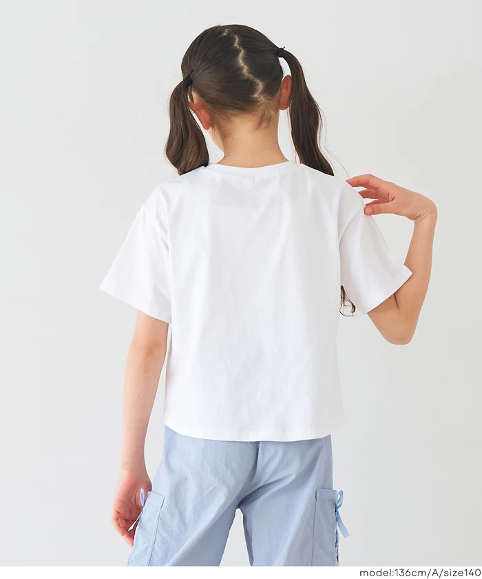 GW限定セール★ 裾リボン結びTシャツ キッズ メール便可 - Image 4
