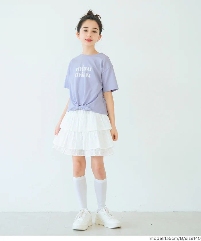 GW限定セール★ 裾リボン結びTシャツ キッズ メール便可 - Image 6