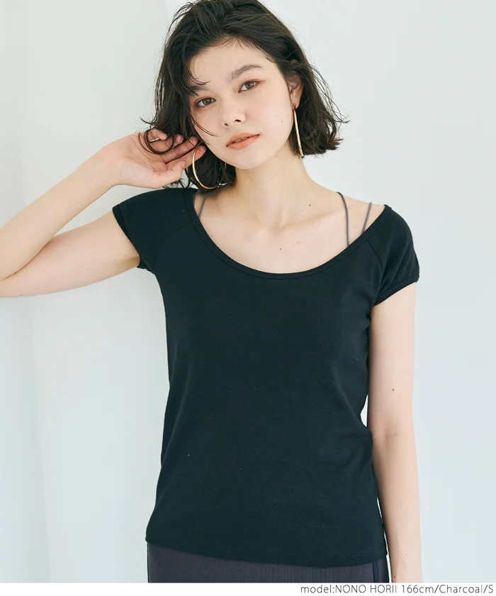 セール★1490円→990円 ブラトップス OUT BRA キャミソール レディース クロップド丈 インナー 肩紐 GC メール便不可 - Image 14