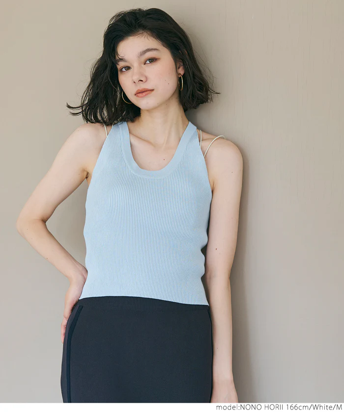 セール★1490円→990円 ブラトップス OUT BRA キャミソール レディース クロップド丈 インナー 肩紐 GC メール便不可 - Image 5