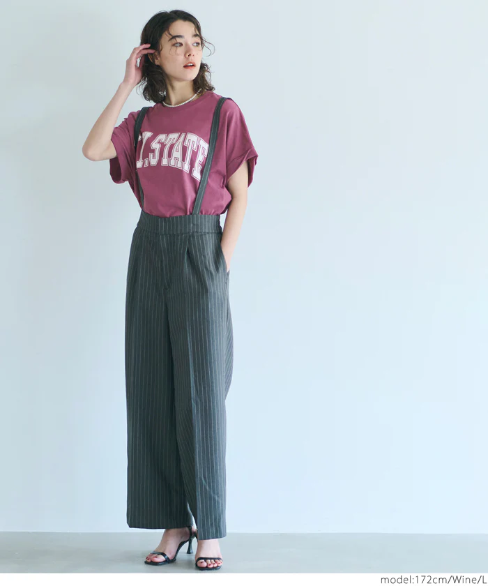 レギュラーウェイトロールアップロゴTシャツ レディース メール便可 - Image 12