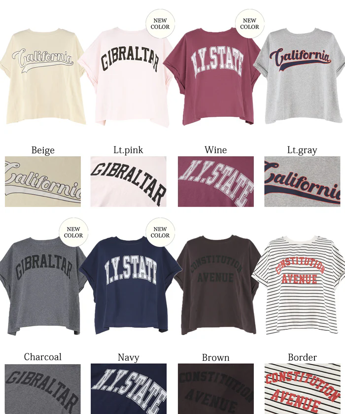 レギュラーウェイトロールアップロゴTシャツ レディース メール便可 - Image 23