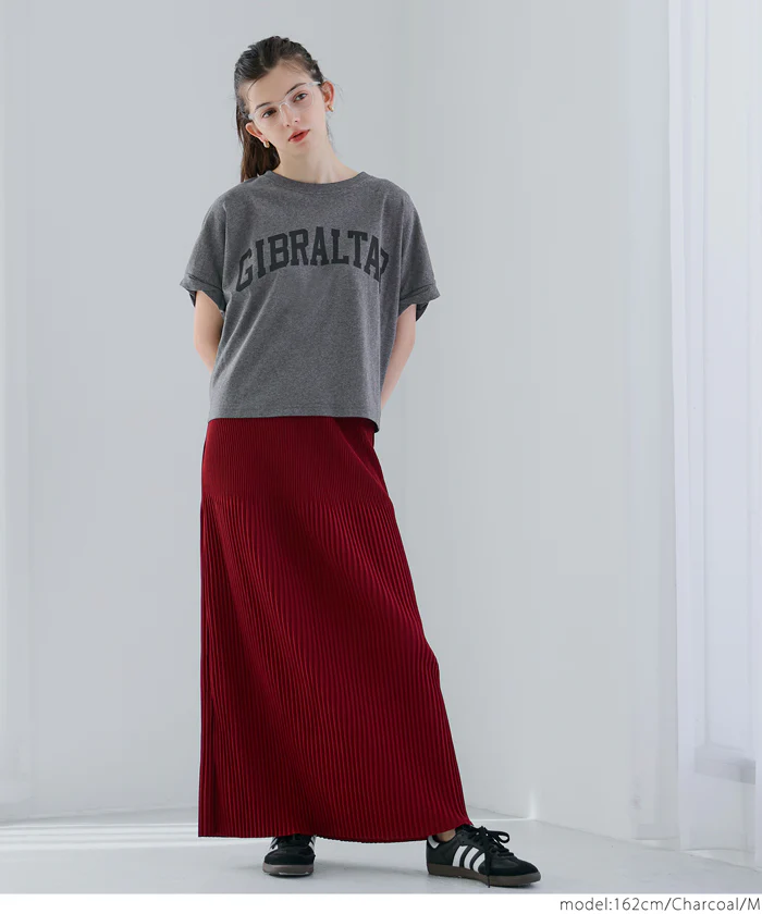 レギュラーウェイトロールアップロゴTシャツ レディース メール便可 - Image 6