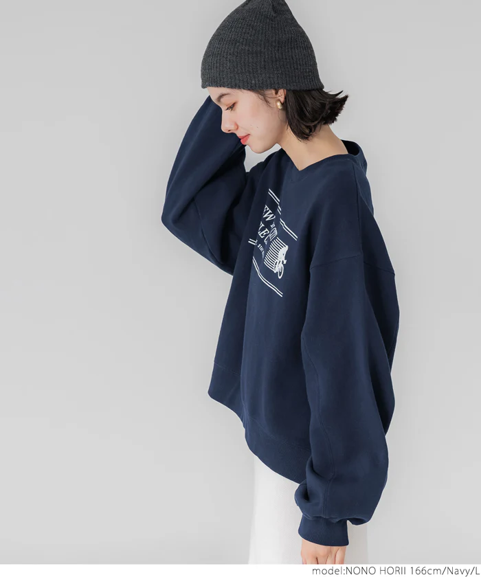 セール★2690円→990円 バルキー裏起毛カレッジスウェットトップス レディース メール便不可 - Image 3