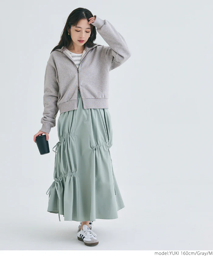 WEB限定セール ★2690円→990円ヘビーウェイト裏起毛クロップドジッパーフーディ レディース メール便不可 - Image 6