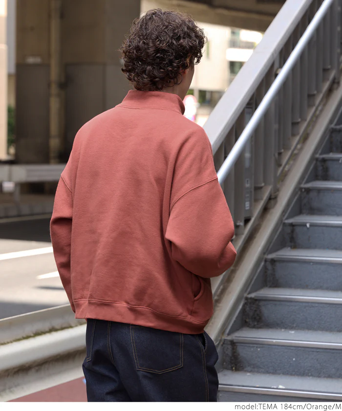 セール★2990円→1690円 バルキー裏起毛ハーフZIP刺繍トレーナー メンズ メール便不可 coca コカ - Image 15