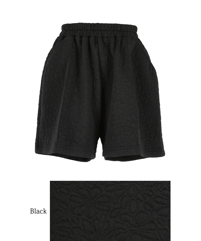 花柄キルティングショートパンツ レディース メール便不可 - Image 11