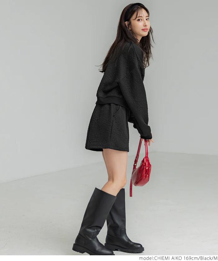 花柄キルティングショートパンツ レディース メール便不可 - Image 2