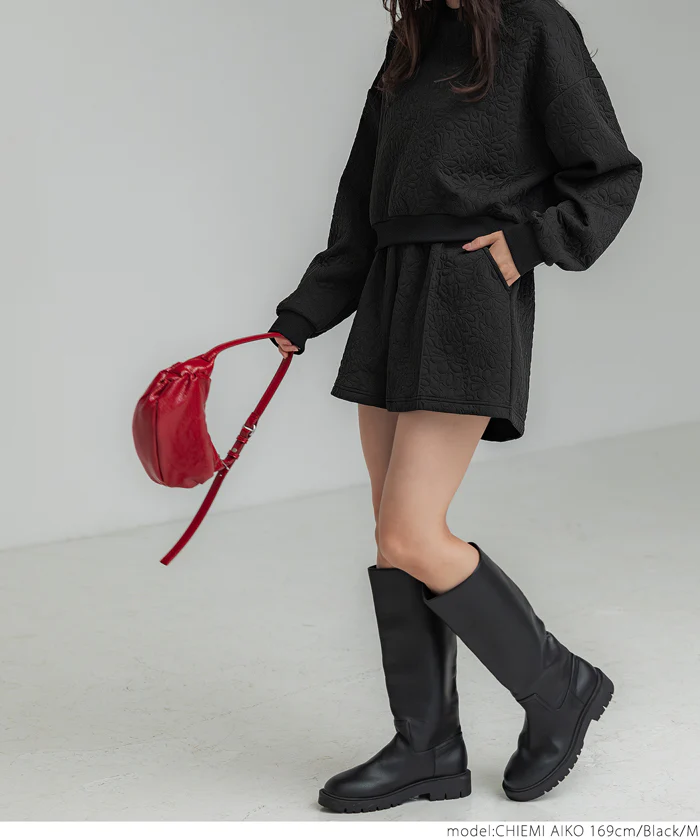 花柄キルティングショートパンツ レディース メール便不可 - Image 3