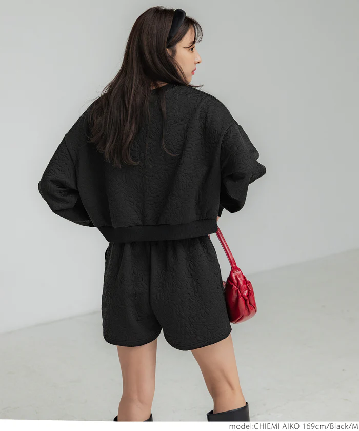 花柄キルティングショートパンツ レディース メール便不可 - Image 4