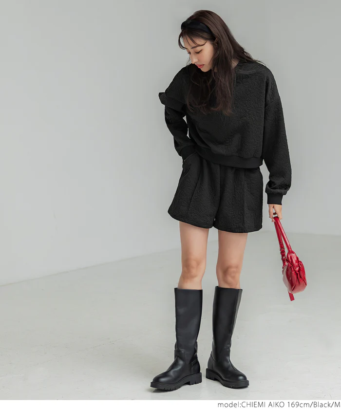 花柄キルティングショートパンツ レディース メール便不可 - Image 5