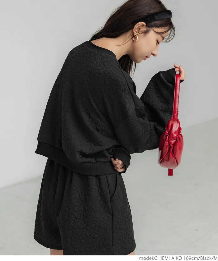 花柄キルティングショートパンツ レディース メール便不可 - Image 7