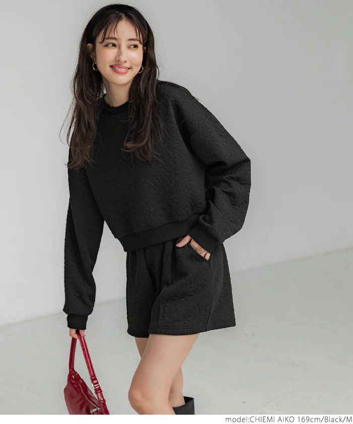 花柄キルティングショートパンツ レディース メール便不可 - Image 8