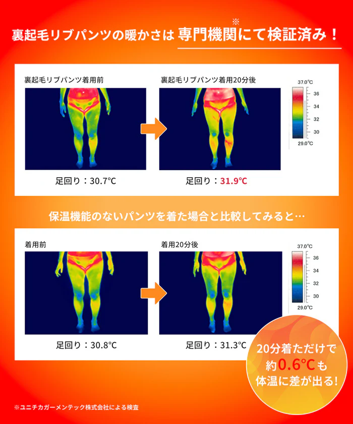 セール★2990円→990円 裏起毛リブパンツ レディース メール便不可 - Image 2