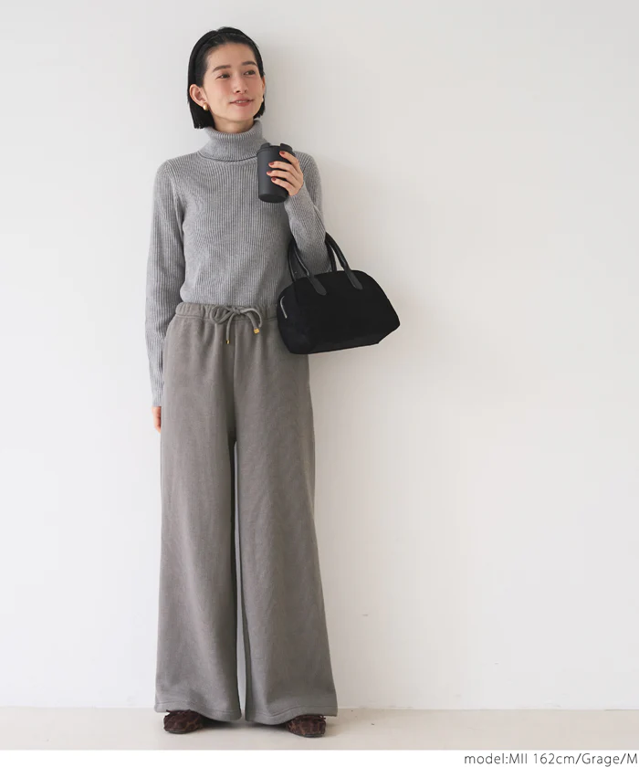 セール★2990円→990円 裏起毛リブパンツ レディース メール便不可 - Image 4