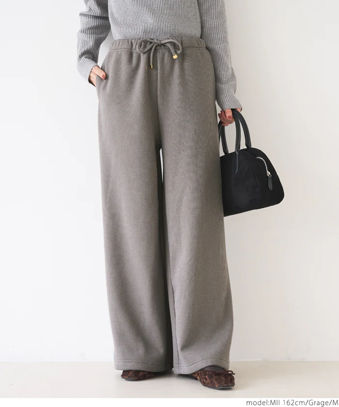 セール★2990円→990円 裏起毛リブパンツ レディース メール便不可 - Image 7