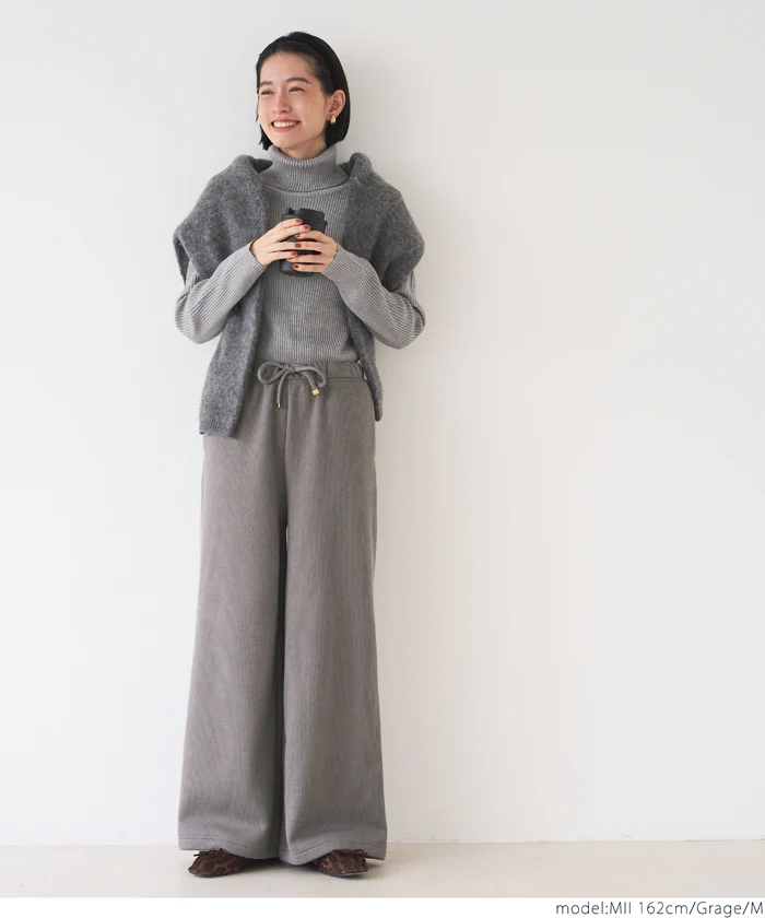 セール★2990円→990円 裏起毛リブパンツ レディース メール便不可 - Image 9
