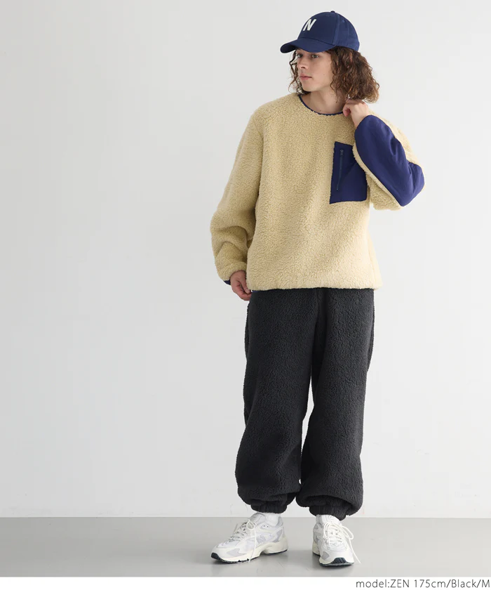セール★1990円→990円 ボアジョガーパンツ メンズ メール便不可 - Image 3
