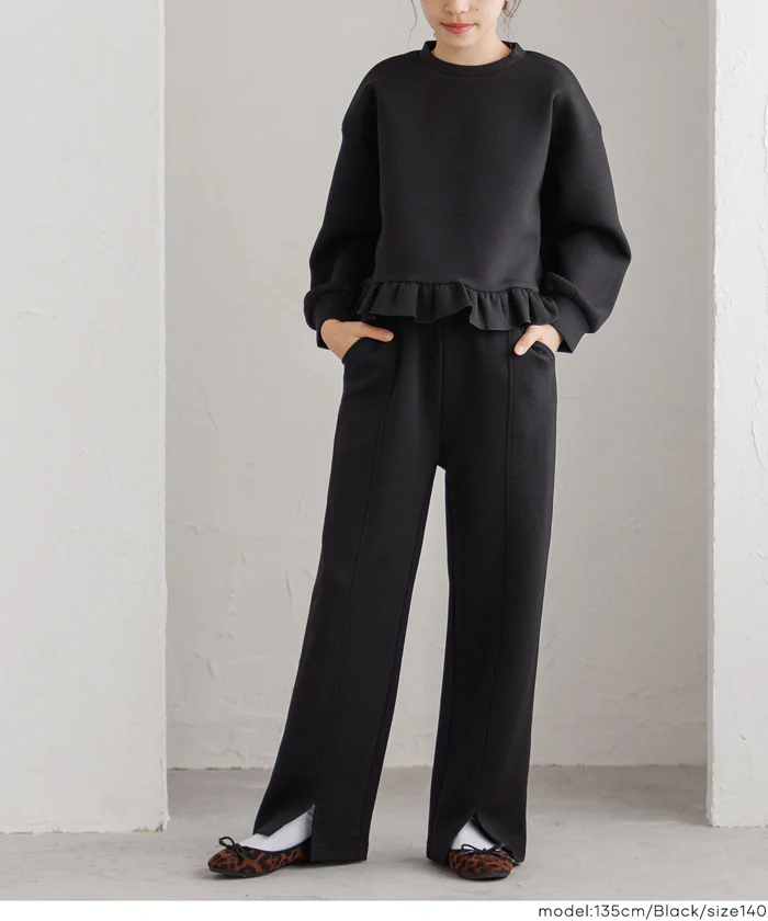 ソフトスウェットスリットパンツ キッズ メール便不可 - Image 8