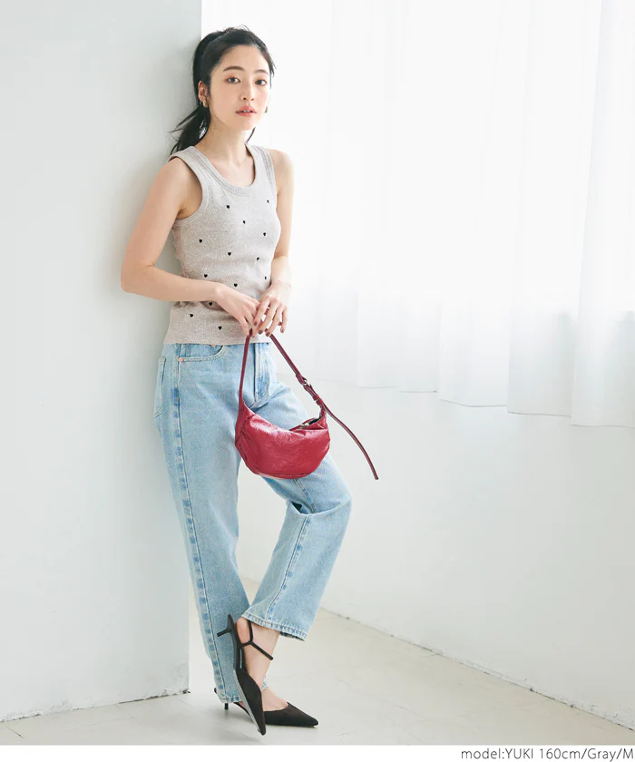 WEB限定セール ★1490円→550円ブラトップス OUT BRAカップ付ハート刺繍タンクトップ レディース メール便不可 - Image 16