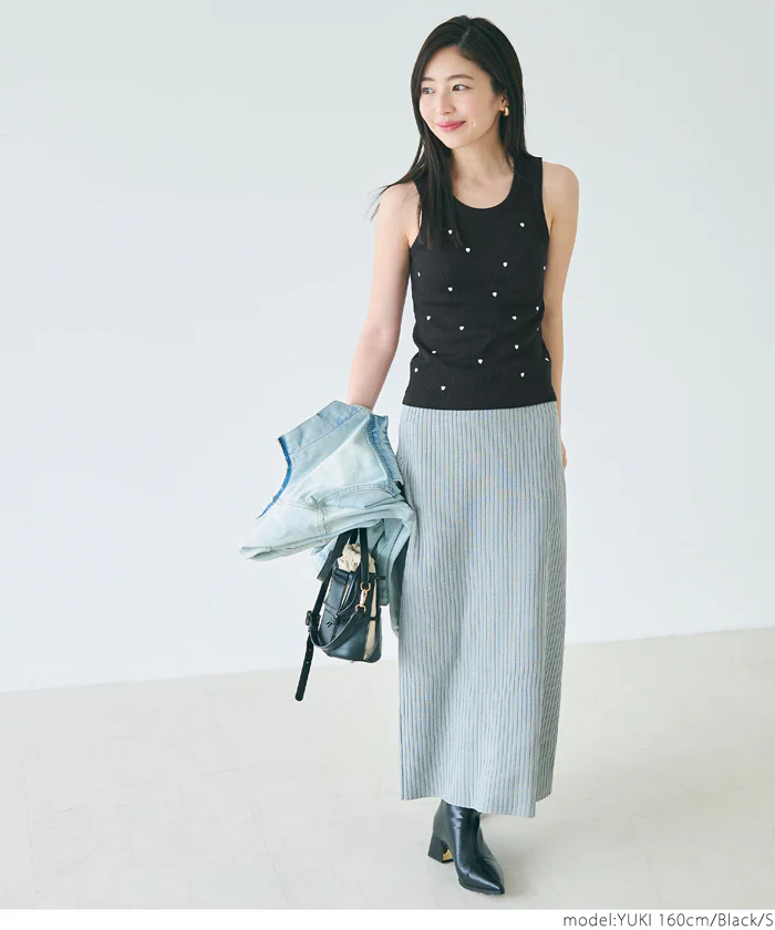 WEB限定セール ★1490円→550円ブラトップス OUT BRAカップ付ハート刺繍タンクトップ レディース メール便不可 - Image 4