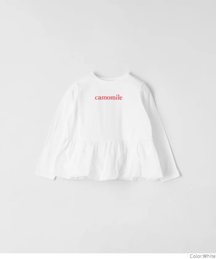 セール★1690円→550円 異素材バルーンヘム長袖Tシャツ キッズ メール便不可 - Image 13