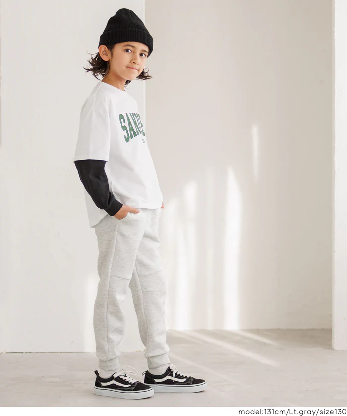 セール★1690円→1290円ソフトスウェット切替ジョガーパンツ キッズ メール便不可 - Image 7