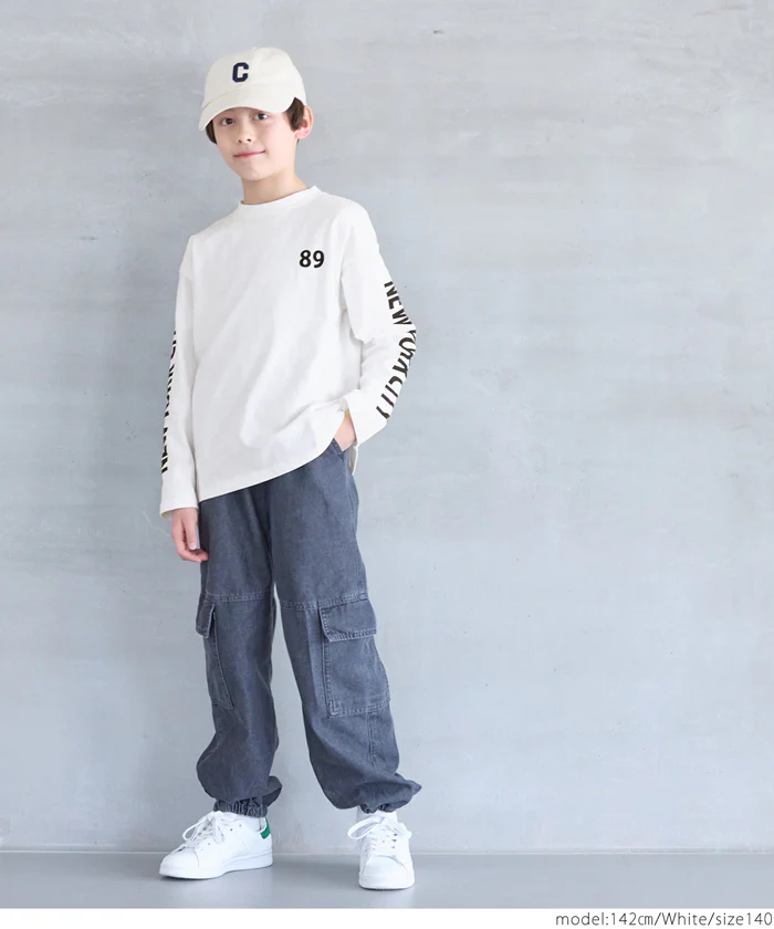 WEB限定セール★990円→550円 袖プリント長袖Tシャツ キッズ メール便不可 - Image 2