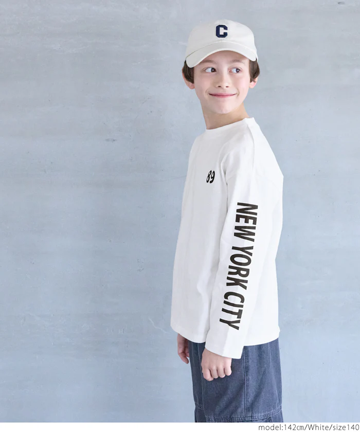 WEB限定セール★990円→550円 袖プリント長袖Tシャツ キッズ メール便不可 - Image 3