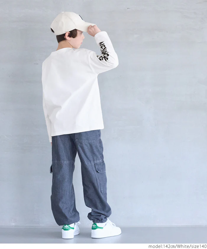 WEB限定セール★990円→550円 袖プリント長袖Tシャツ キッズ メール便不可 - Image 4
