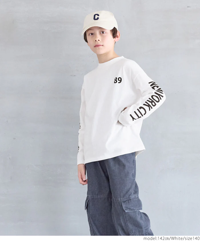 WEB限定セール★990円→550円 袖プリント長袖Tシャツ キッズ メール便不可 - Image 5