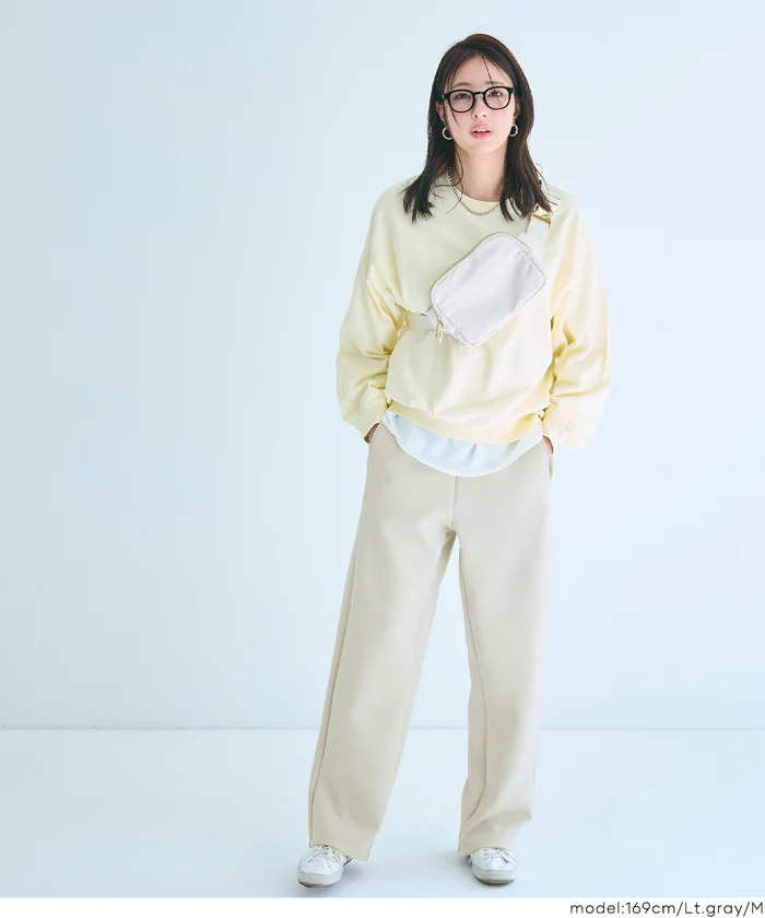 ソフトスウェットカーブパンツ レディース メール便不可 - Image 3