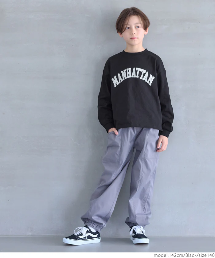 セール★990円→550円 ロゴプリントロングTシャツ キッズ メール便不可 - Image 2