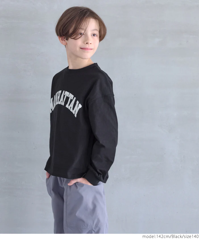 セール★990円→550円 ロゴプリントロングTシャツ キッズ メール便不可 - Image 5