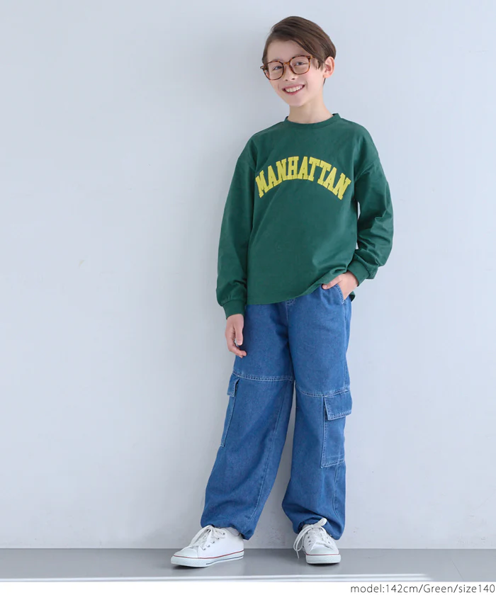 セール★990円→550円 ロゴプリントロングTシャツ キッズ メール便不可 - Image 7