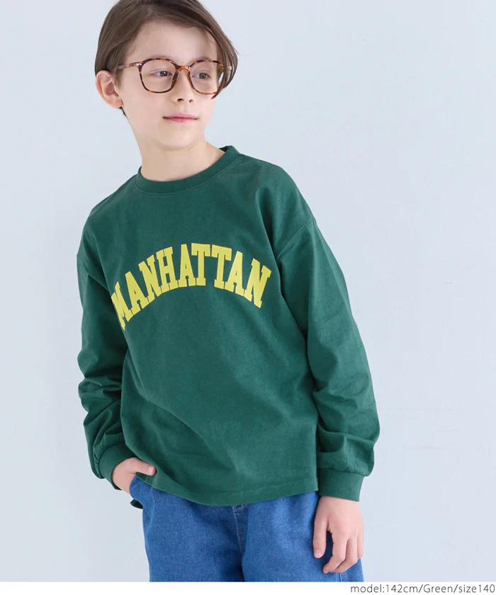 セール★990円→550円 ロゴプリントロングTシャツ キッズ メール便不可 - Image 8